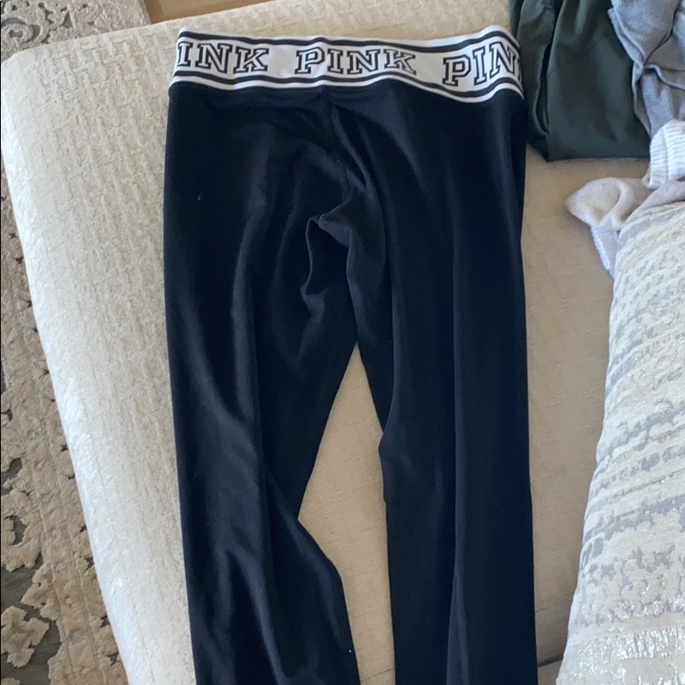 Pink Victoria’s Secret reversible leggings